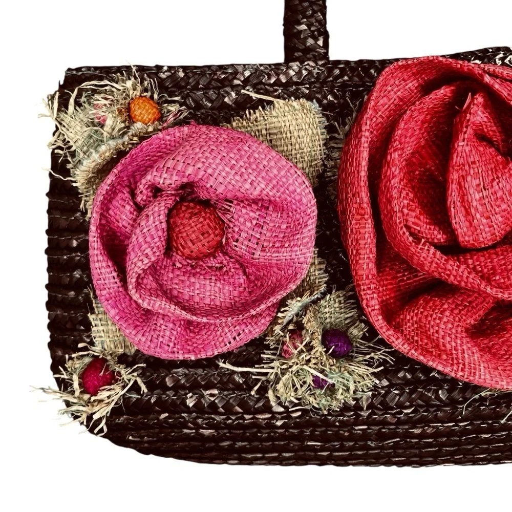 Flora Bella Straw Handbag - Picture 3 of 11